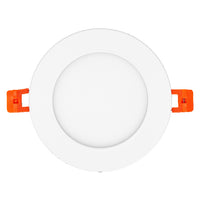 Slim LED Downlight 8W 550 lumens 3000K Warm White 110° Recessed Round Cut-Out 105mm White Finish