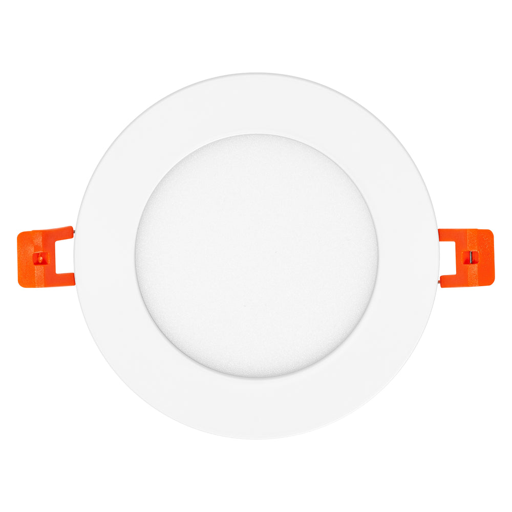 Faretto LED Slim Incasso Bianco 8W 550 lumen 6500K 110° foro 105mm cornice 120mm