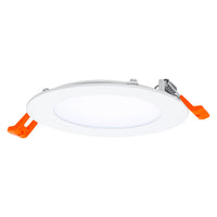 Faretto LED Slim Incasso Bianco 8W 550 lumen 6500K 110° foro 105mm cornice 120mm