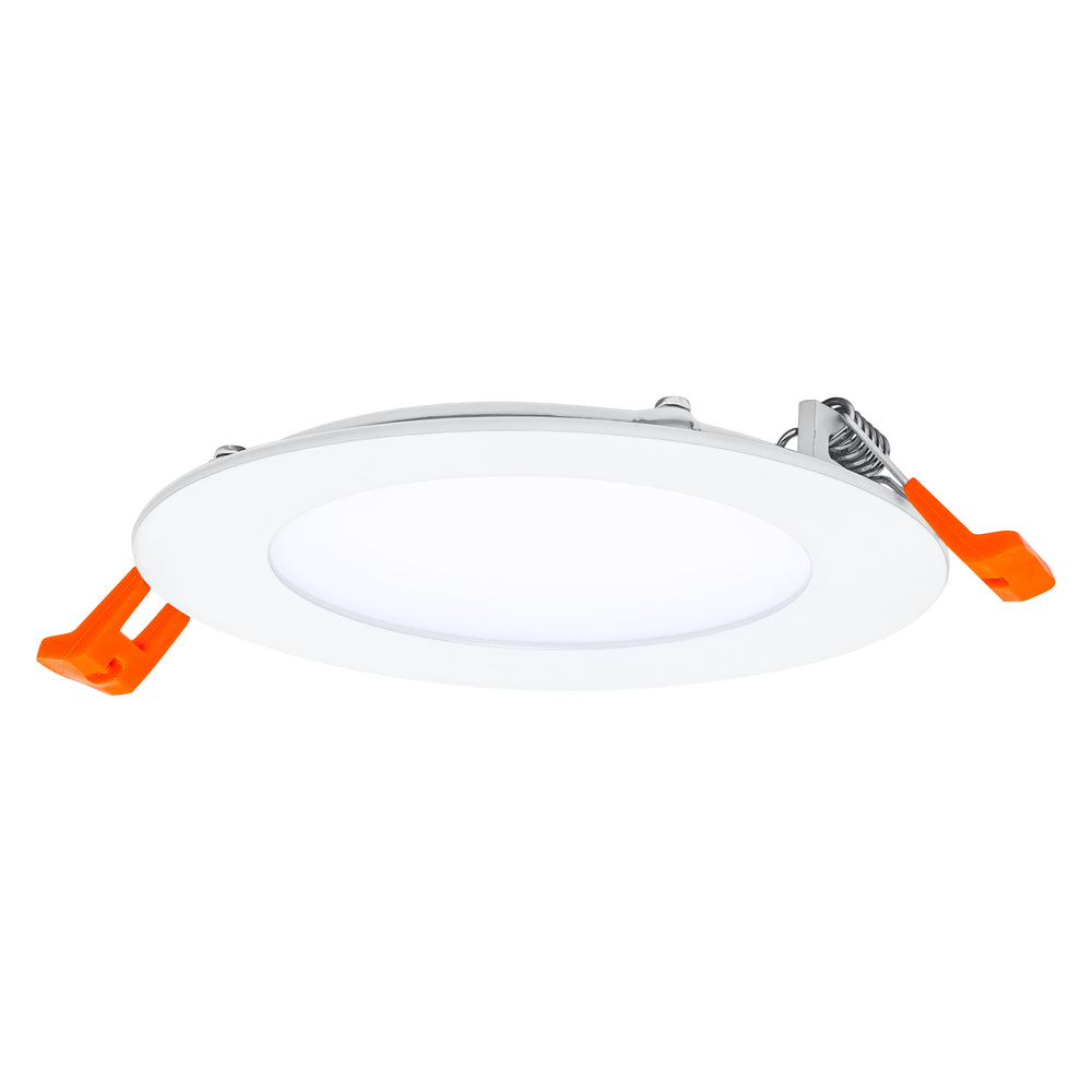 Faretto LED Slim Incasso Bianco 8W 550 lumen 6500K 110° foro 105mm cornice 120mm