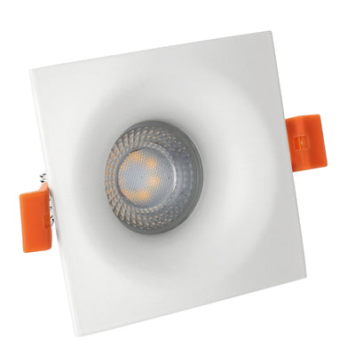 Spectrum Fiale V GU10 square white LED recessed spotlight - 250V, aluminum, IP20, GU10 socket, 17000h lifespan