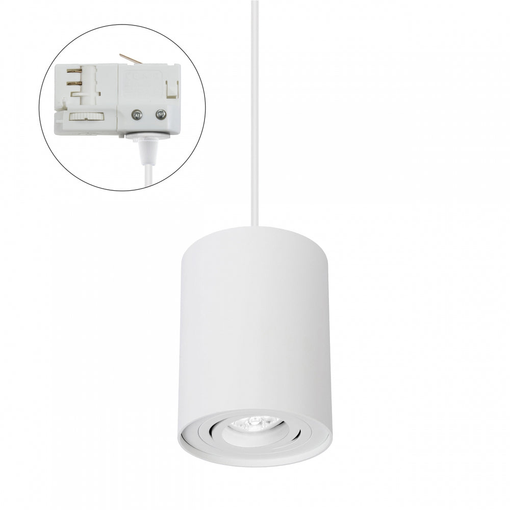 Spectrum CHLOE GU10 bianco binario trifase, regolabile, IP20 corpo in alluminio 250V, uso interno 93x124 mm