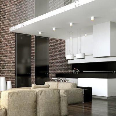 Faretto Spectrum Chloe GU10 bianco oro, IP20, alluminio, 17.000 ore, 250V, montaggio superficiale, non regolabile
