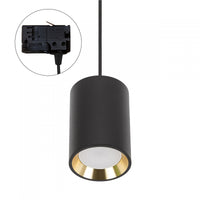 Spectrum CHLOE GU10 faretti su binario 3-fasi, nero con oro, IP20, 70x100mm, alluminio, 250V, uso interno