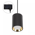 Spectrum CHLOE GU10 faretti su binario 3-fasi, nero con oro, IP20, 70x100mm, alluminio, 250V, uso interno