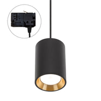 Spectrum CHLOE GU10 faretti su binario 3-fasi, nero con oro, IP20, 70x100mm, alluminio, 250V, uso interno