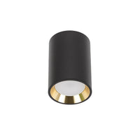 Chloe mini LED ceiling spotlight black/gold 1x GU10 fitting