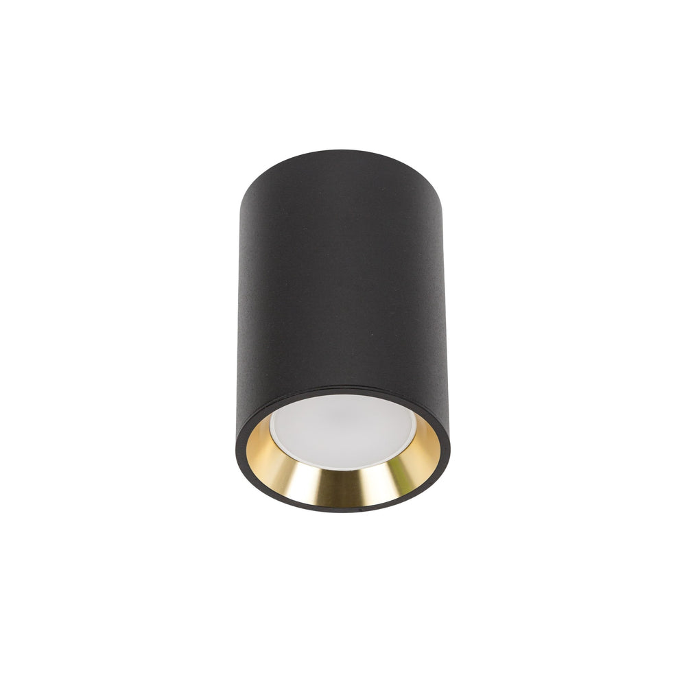 Chloe mini LED ceiling spotlight black/gold 1x GU10 fitting