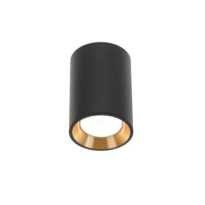 Chloe mini LED ceiling spotlight black/gold 1x GU10 fitting