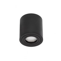 Spot LED rotondo nero Spectrum CHLOE GU10 IP65 per uso interno, alloggiamento in alluminio, 250V, 17000 lumen, montaggio superficiale