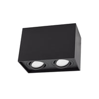 Spot regolabile nero 2xGU10 IP20 Chloe Duo di Spectrum, struttura in alluminio, 250V, uso interno
