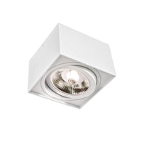 Spectrum CHLOE AR111 GU10 faretto LED quadrato, IP20, bianco, corpo in alluminio, 250V, uso interno, lunga durata
