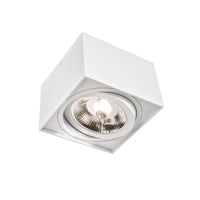 Spectrum CHLOE AR111 GU10 faretto LED quadrato, IP20, bianco, corpo in alluminio, 250V, uso interno, lunga durata