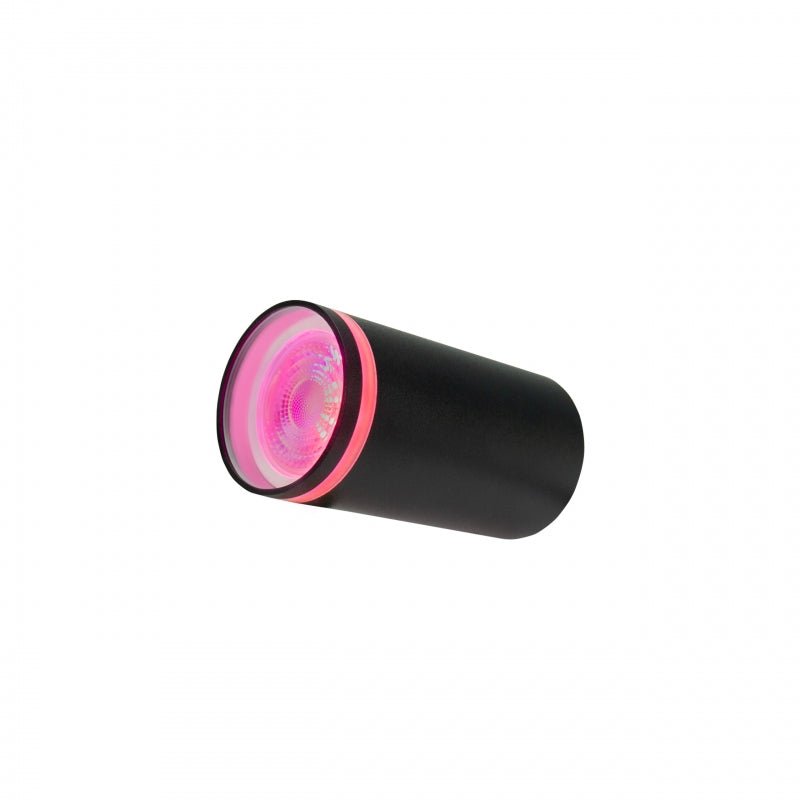 Chloe ring da superficie GU10 230V fare spotlight LED nero Spectrum - IP20, struttura in alluminio, montaggio a superficie