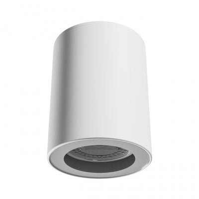 Spectrum CHLOE GU10 led plafoniera bianca rotonda 70x90mm IP44 impermeabile ed efficiente dal punto di vista energetico per uso interno