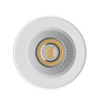 Spectrum CHLOE GU10 led plafoniera bianca rotonda 70x90mm IP44 impermeabile ed efficiente dal punto di vista energetico per uso interno