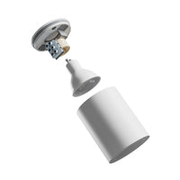 Spectrum CHLOE GU10 led plafoniera bianca rotonda 70x90mm IP44 impermeabile ed efficiente dal punto di vista energetico per uso interno