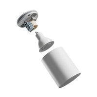 Spectrum CHLOE GU10 led plafoniera bianca rotonda 70x90mm IP44 impermeabile ed efficiente dal punto di vista energetico per uso interno