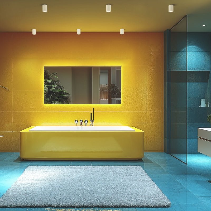 Spectrum CHLOE GU10 led plafoniera bianca rotonda 70x90mm IP44 impermeabile ed efficiente dal punto di vista energetico per uso interno