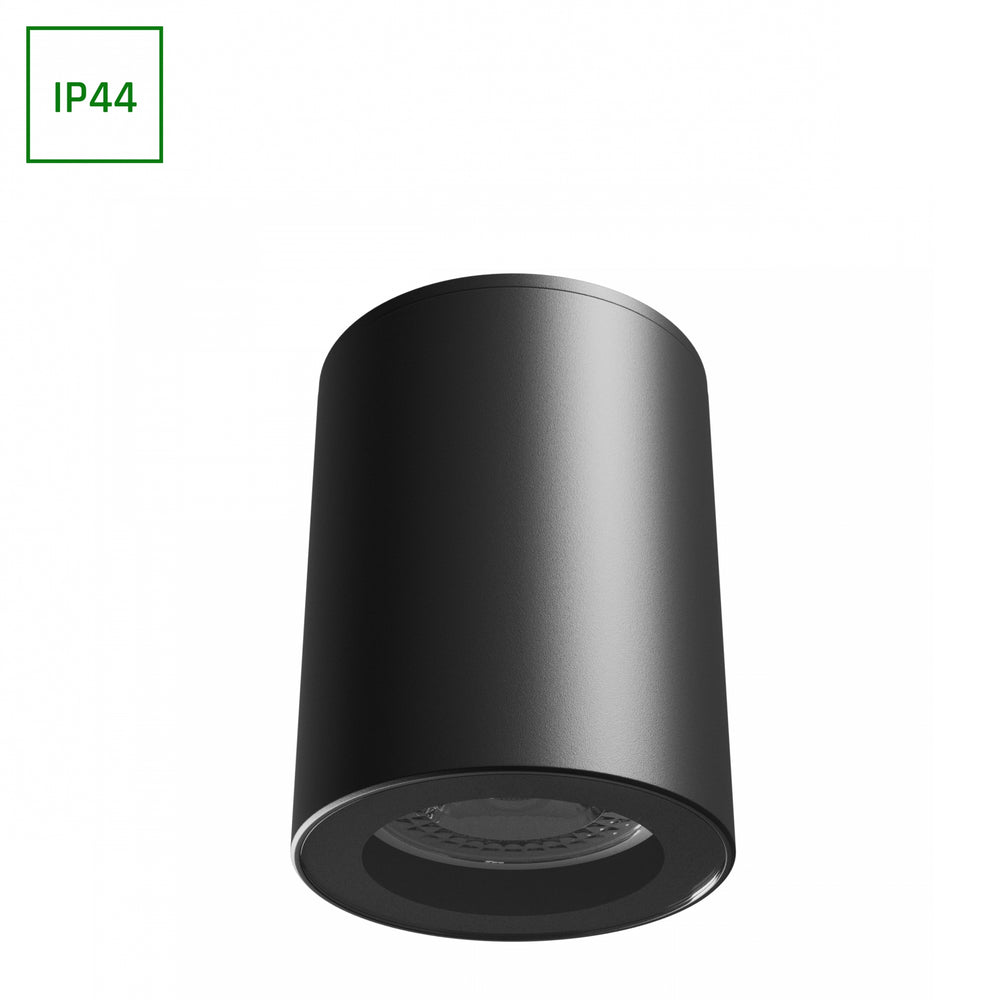 Spectrum CHLOE GU10 250V IP44 LED downlight nero, 70x90mm, alloggiamento in alluminio, impermeabile, uso interno, installazione semplice