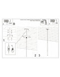 Sollux LED hanglamp wit PASTELO 1x G9 fitting, mat goud messing, 50W max.