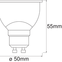 Smart+ WiFi GU10 Faretto LED 5W 350 lumen 45D 2700K-6500K bianco dimmerabile sostituisce 40W