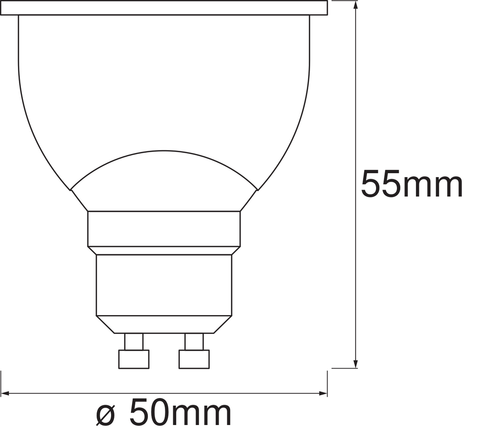 Smart+ WiFi GU10 LED Spot 5W 350 lumens 45D 2700K-6500K dimmable white replaces 40W