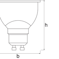 Smart+ WiFi GU10 Faretto LED 5W 350 lumen 45D 2700K-6500K bianco dimmerabile sostituisce 40W