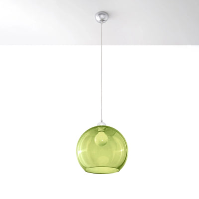 Lampada a sospensione Sollux Lighting BALL compatibile con LED, 220-240V, IP20, Ottone dorato opaco, Alluminio Acciaio, max 50W