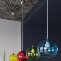 Lampada a sospensione Sollux Lighting BALL, compatibile con LED, IP20, 220-240V, finitura Ottone Oro Opaco, CE RoHS