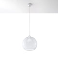 Sollux Lighting BALL hanging lamp, transparent shade, 220-240V, IP20, CE RoHS, Aluminum Brass finish