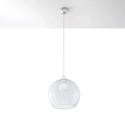 Sollux Lighting BALL hanging lamp, transparent shade, 220-240V, IP20, CE RoHS, Aluminum Brass finish