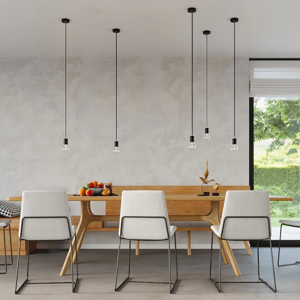Sollux Lighting lampada a sospensione Edison Nera, compatibile con LED, finitura in alluminio oro opaco e ottone, 220-240V, IP20, CE RoHS