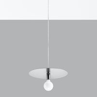 Sollux Lighting FLAVIO Lampada a sospensione LED grigia, Lampada a soffitto IP20, 220-240V, Certificata CE RoHS