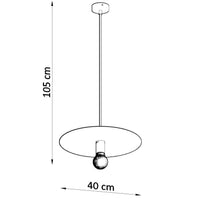 Sollux Lighting FLAVIO Lampada a sospensione LED grigia, Lampada a soffitto IP20, 220-240V, Certificata CE RoHS