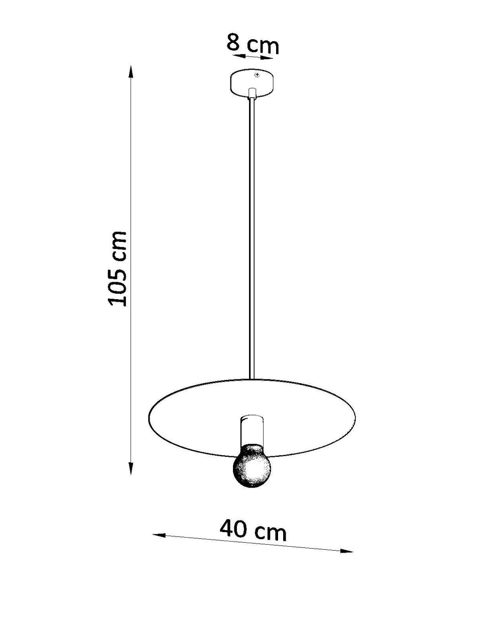 Sollux Lighting FLAVIO Lampada a sospensione LED grigia, Lampada a soffitto IP20, 220-240V, Certificata CE RoHS