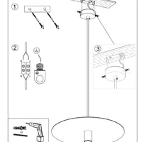 Sollux Lighting FLAVIO Lampada a sospensione LED grigia, Lampada a soffitto IP20, 220-240V, Certificata CE RoHS