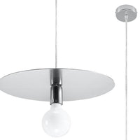 Sollux Lighting FLAVIO Lampada a sospensione LED grigia, Lampada a soffitto IP20, 220-240V, Certificata CE RoHS