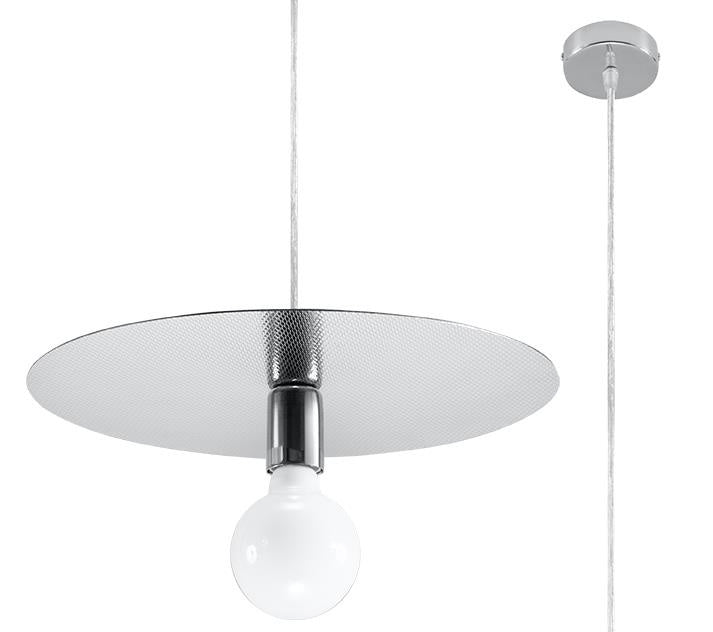 Sollux Lighting FLAVIO Lampada a sospensione LED grigia, Lampada a soffitto IP20, 220-240V, Certificata CE RoHS