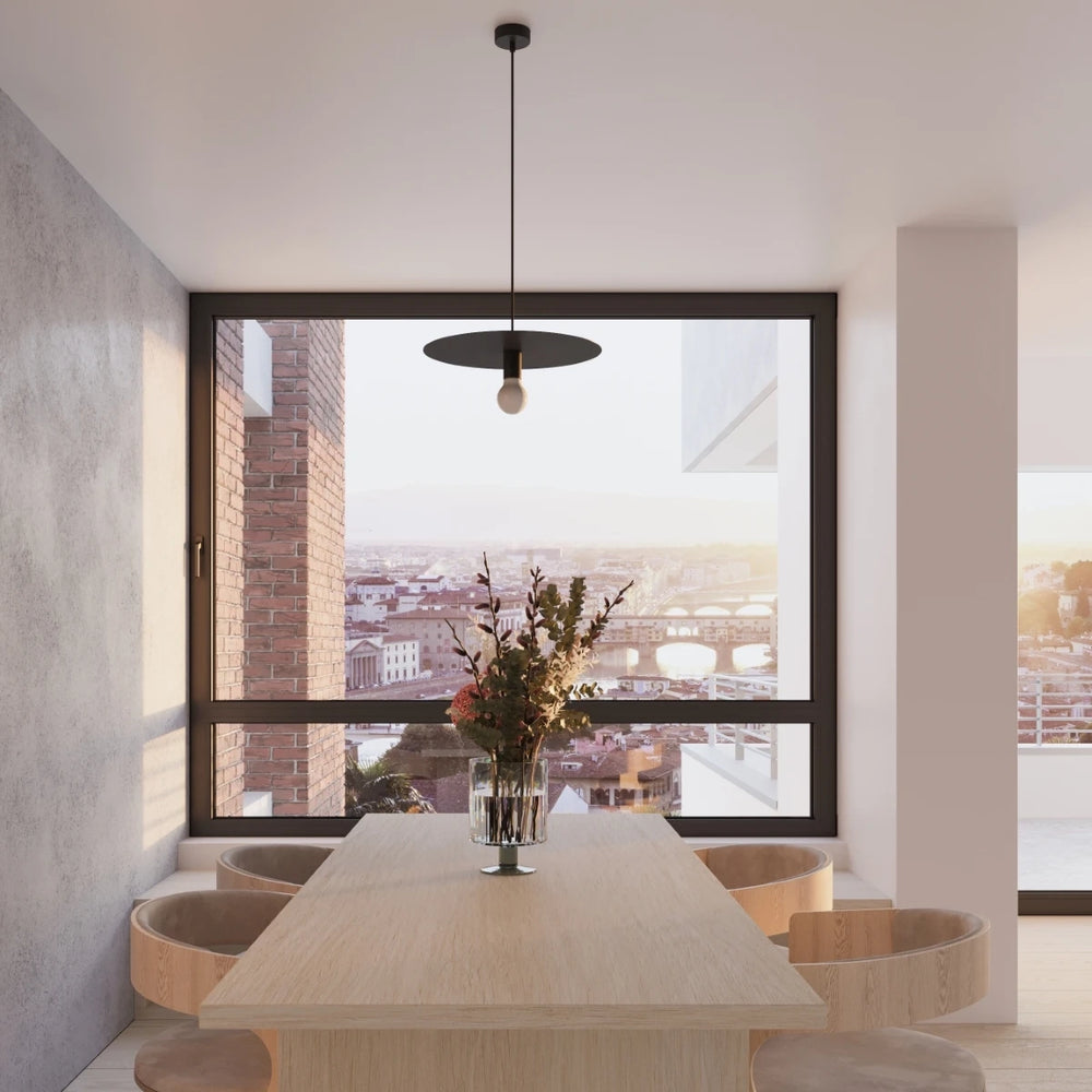 Sollux Lighting FLAVIO lampada a sospensione, Nero, alluminio, IP20, 220-240V, max 50W LED, certificata CE RoHS