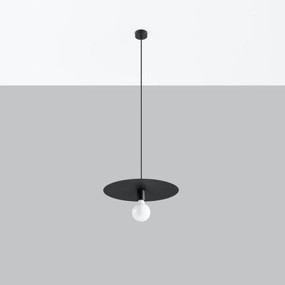 Sollux Lighting FLAVIO lampada a sospensione, Nero, alluminio, IP20, 220-240V, max 50W LED, certificata CE RoHS