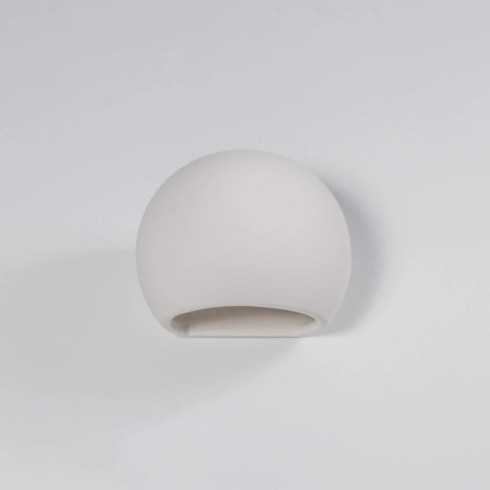 Sollux Lighting GLOBE applique da parete in ceramica, attacco E27, finitura Bianca, IP20, 220-230V, 145x180x110mm