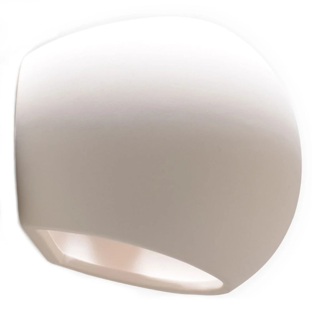 Sollux Lighting GLOBE applique da parete in ceramica, attacco E27, finitura Bianca, IP20, 220-230V, 145x180x110mm