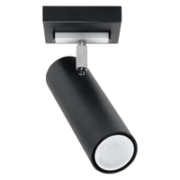 Sollux Lighting faretto da soffitto LED Nero Argento, 1x GU10, 220-240V, IP20, Alluminio, CE RoHS