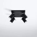 Sollux Lighting Faretto da soffitto LED RING 4xGU10, IP20, 220-240V, Alluminio Oro Opaco, CE RoHS