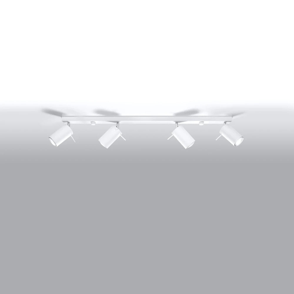Sollux Lighting faretto da soffitto LED Bianco RING, 4xGU10, IP20, Alluminio, 220-240V, CE RoHS