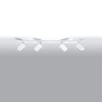 Sollux Lighting faretto da soffitto LED Bianco RING, 4xGU10, IP20, Alluminio, 220-240V, CE RoHS