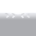 Sollux Lighting faretto da soffitto LED Bianco RING, 4xGU10, IP20, Alluminio, 220-240V, CE RoHS
