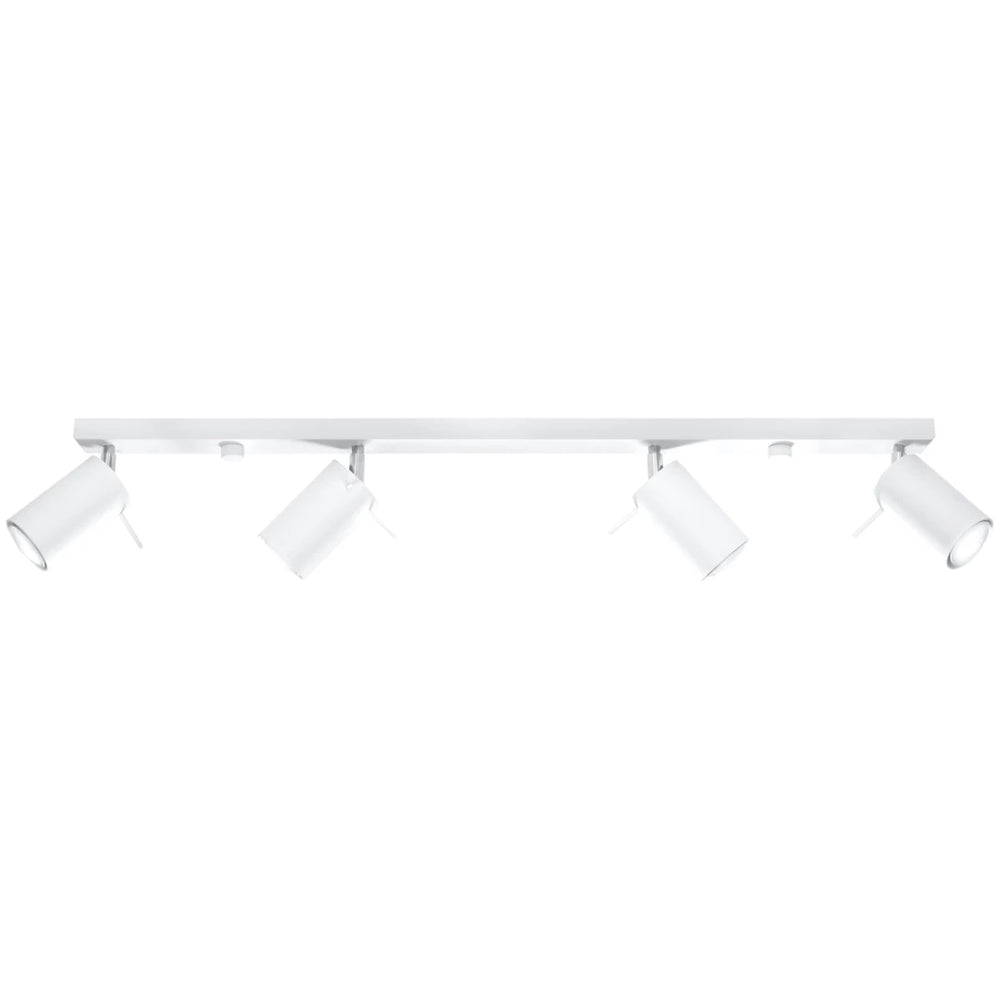 Sollux Lighting faretto da soffitto LED Bianco RING, 4xGU10, IP20, Alluminio, 220-240V, CE RoHS