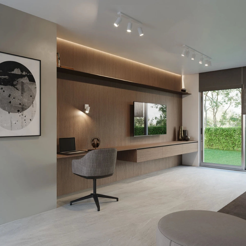 Sollux Lighting Faretto da soffitto LED con 3 attacchi GU10, IP20, 220-240V, finitura ottone dorato opaco